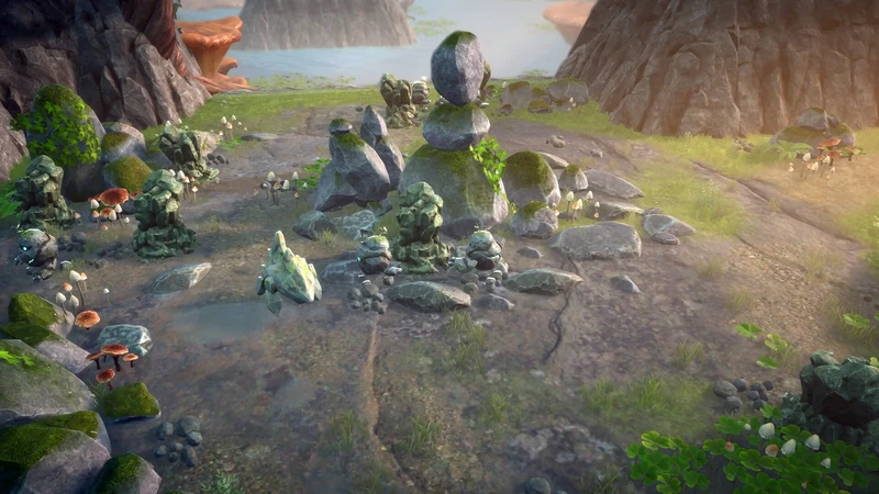 石造神殿遺址：建造系統的核心場景